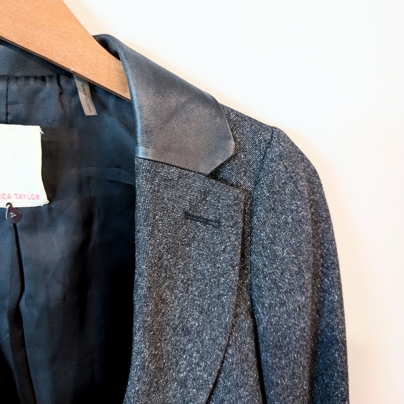 Elegant Rebecca Taylor Gray Women's Jacket Sz. 4 - Picture 2 of 12